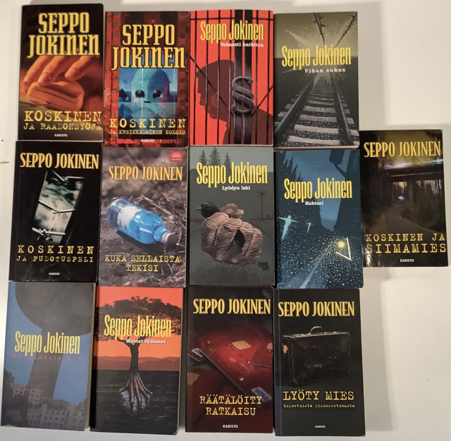 Seppo Jokisen pokkareita 13 kpl