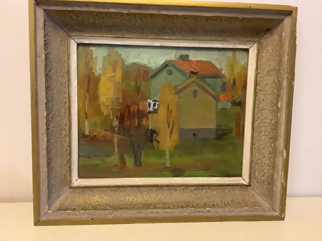 Öljyvärimaalaus levylle