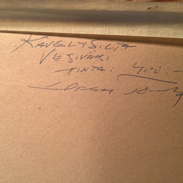 Akvarelli Kävelysilta