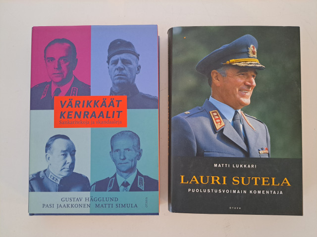 Kirjat Lauri Sutela ja värikkäät kenraalit