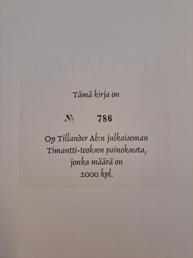 Timantti- kirja