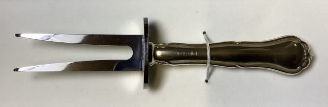 Chippendahl kinkkuhaarukka, pituus17 cm, hopeaa