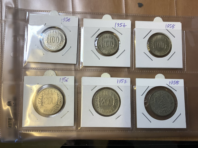 100 mk ja 200 mk rahoja