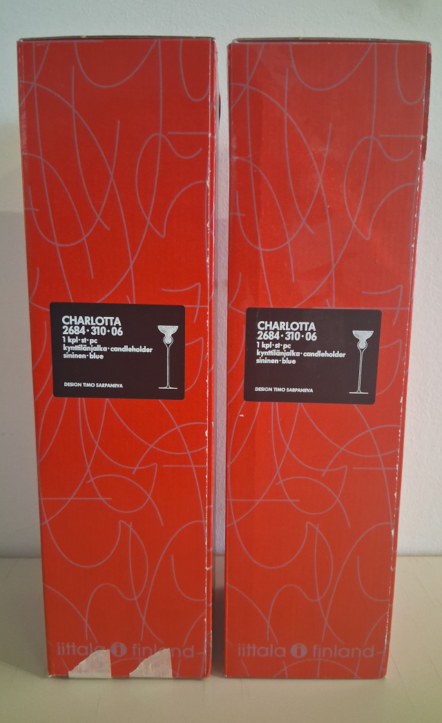Charlotta kynttilänjalat 2kpl