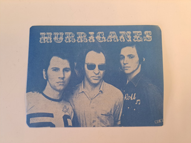 Hurriganes yhtyeen keräily tarra 1970-luvulta