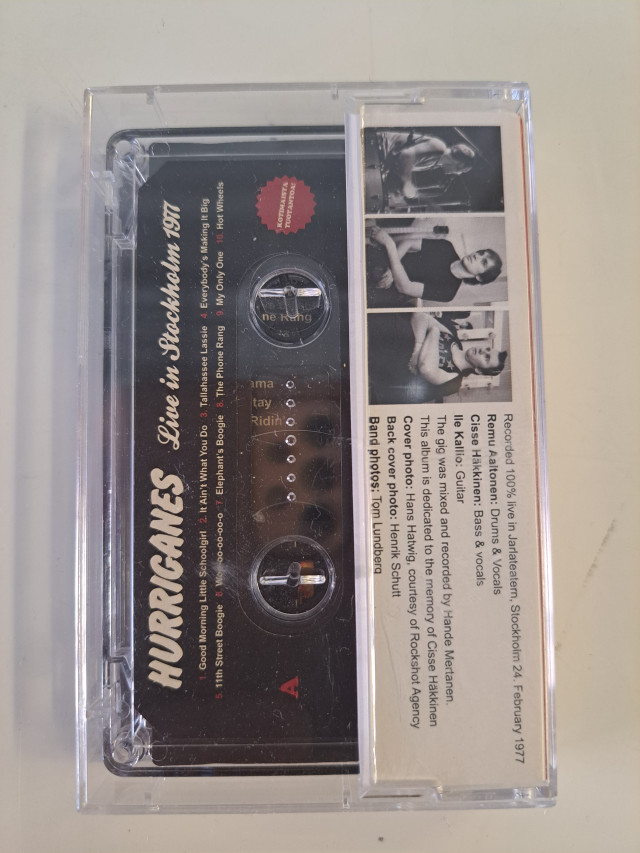 Hurriganes C-kasetti Live in Stockholm 1977