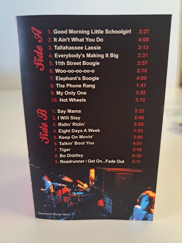 Hurriganes C-kasetti Live in Stockholm 1977