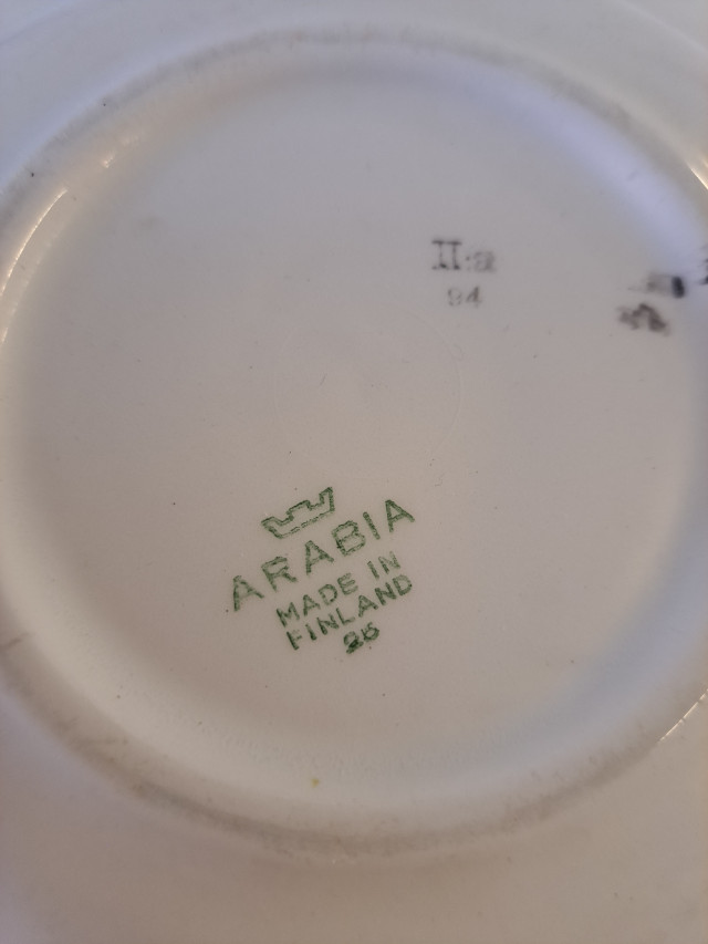 Arabian kukkalautaset 6kpl