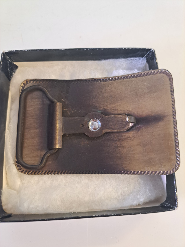 Vintage cowboy vyönsolki messinkiä