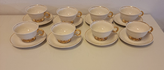 Arabian kultakoriste mokkakupit 8kpl