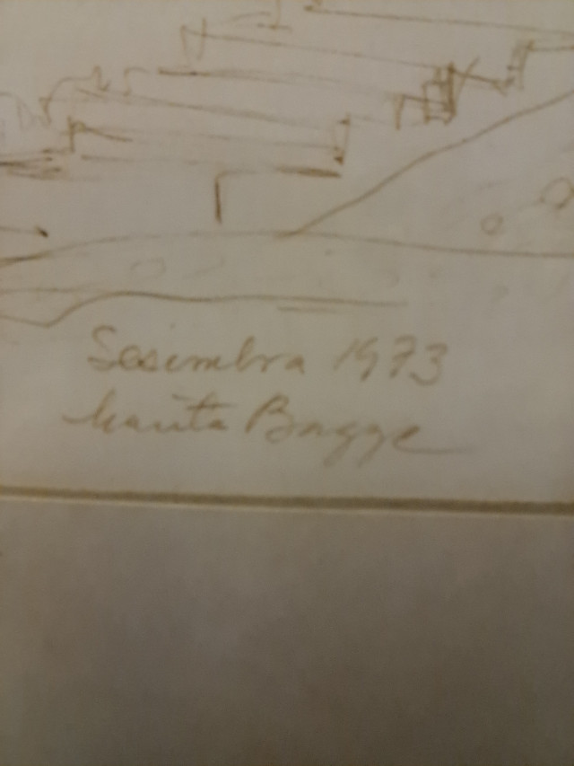 Grafiikkateos Signeerattu Marita Bagge 1973