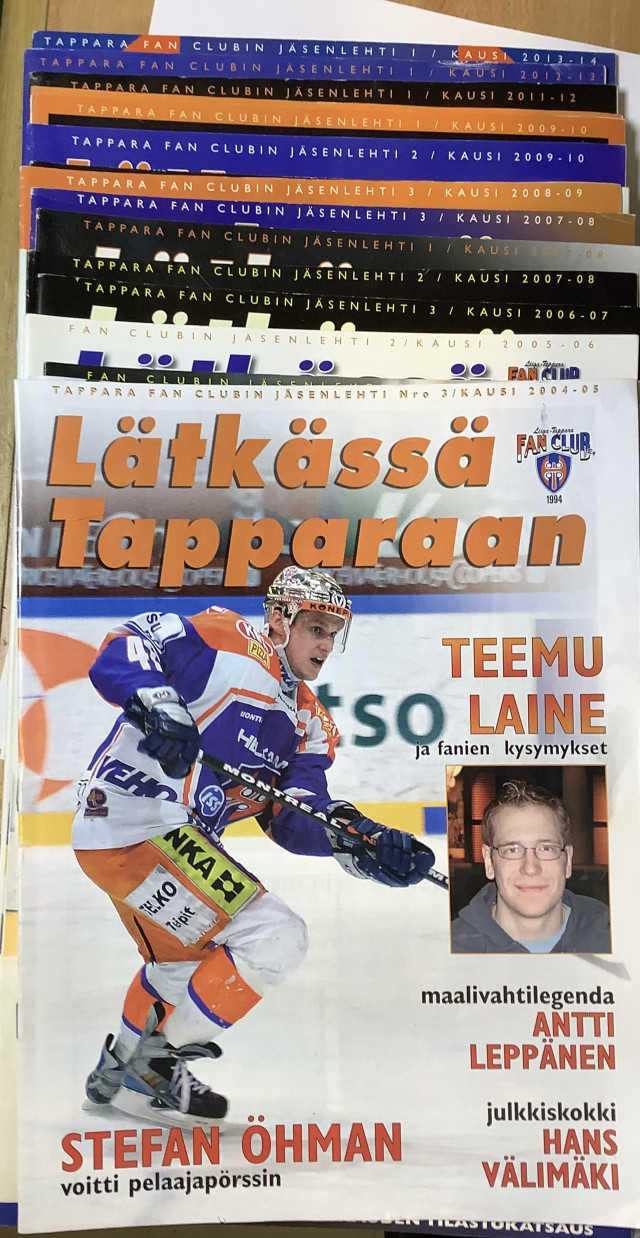 Lätkässä Tapparaan lehtiä vuosilta 2004-2014