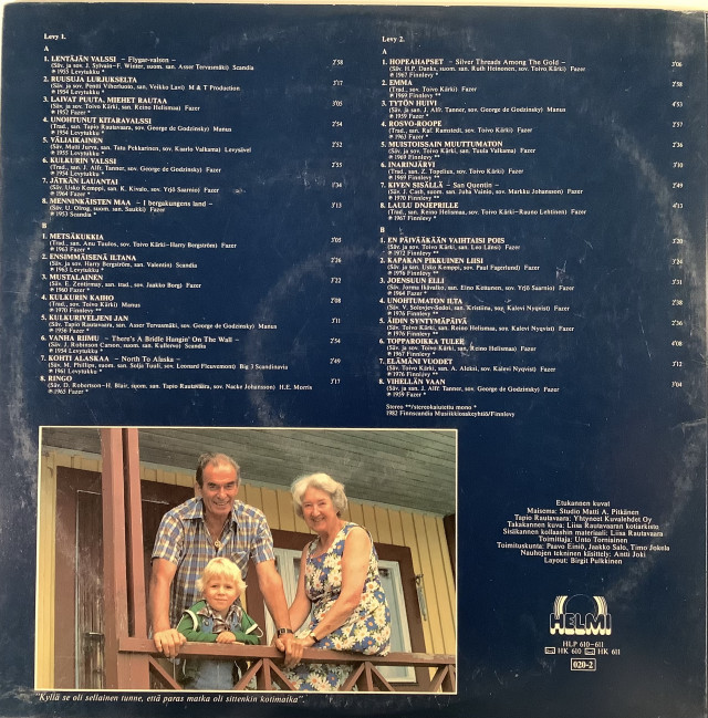 Tapio Rautavaara: Reissumiehen taival ll.  Tupla lp-levy