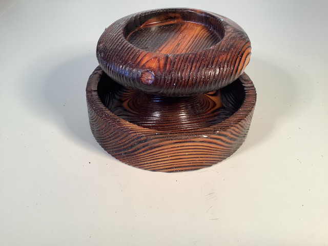 Sorvattu kynttilänjalka, halk 16 cm, Erkki Hovi