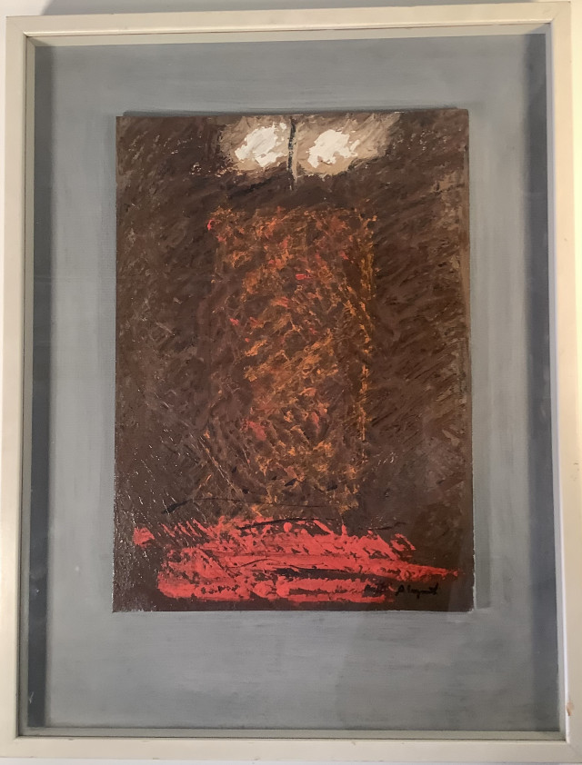 Matti Alapoti. ”Abstraktio” 1994, öljyväri