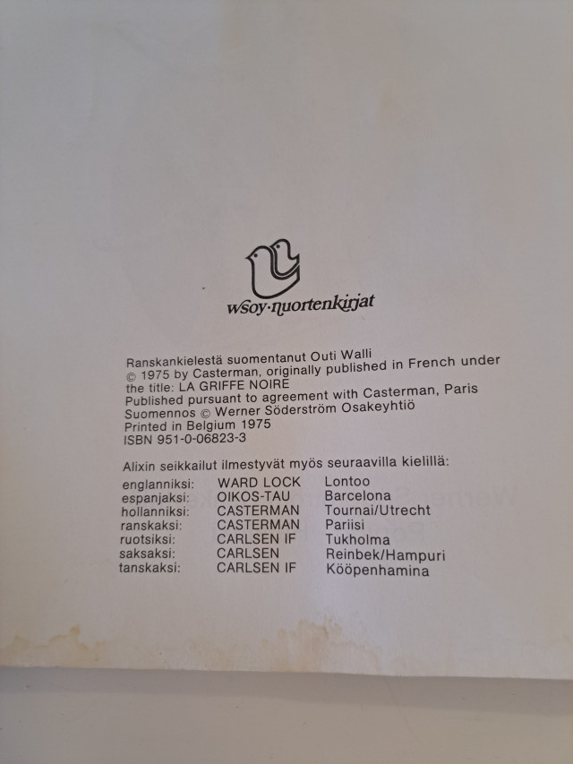 Sarjakuva Alix, Musta koura