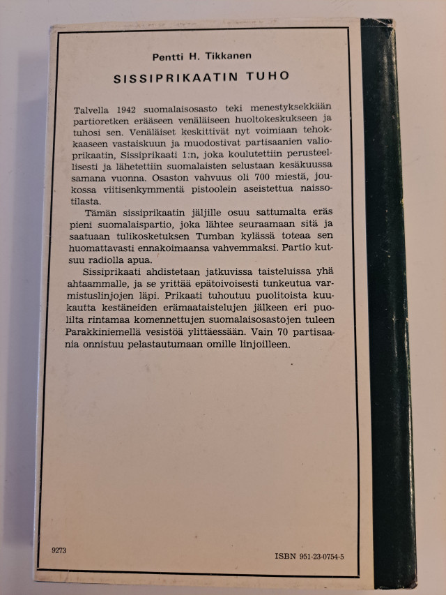 Sissiprikaatin tuho, Pentti H. Tikkanen