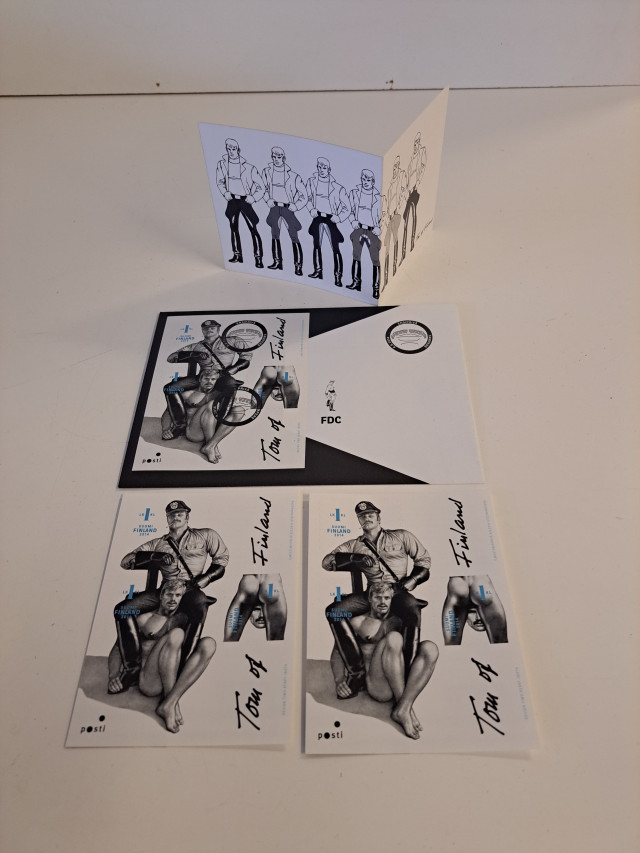 Tom of Finland ensipäiväkuori ja postimerkit