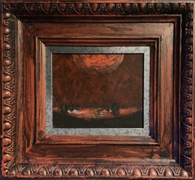 Matti Alapoti, Tummat kuhilaat, öljyvärityö levylle 1976