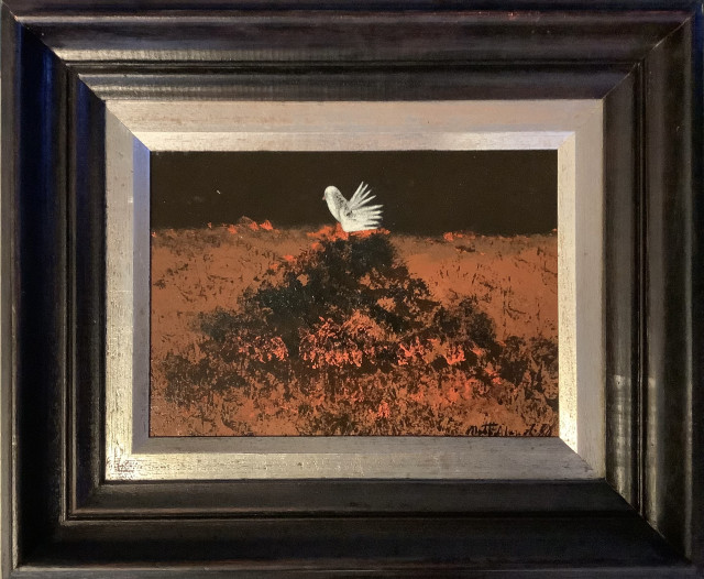 Matti Alapoti 1980, öljyvärityö levylle