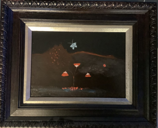 Matti Alapoti 1950  öljyväri levylle