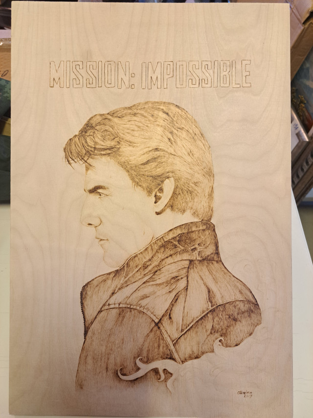 Tom Cruise polttokynätyö signeerattu Unelma 2017