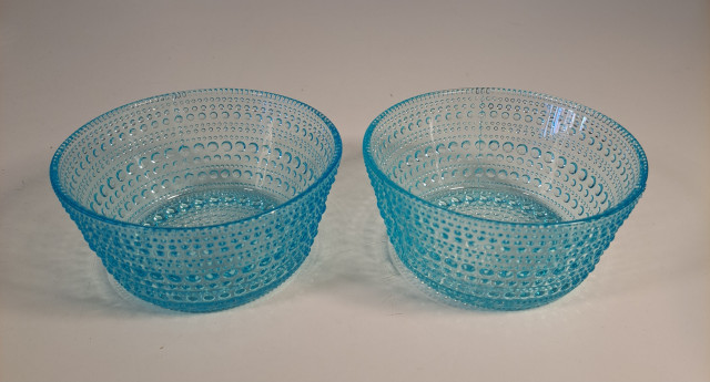 Iittalan turkoosit Kastehelmi kulhot 2kpl