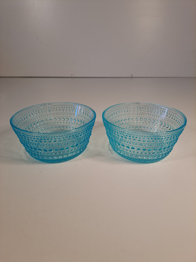 Iittalan turkoosit Kastehelmi kulhot 2kpl