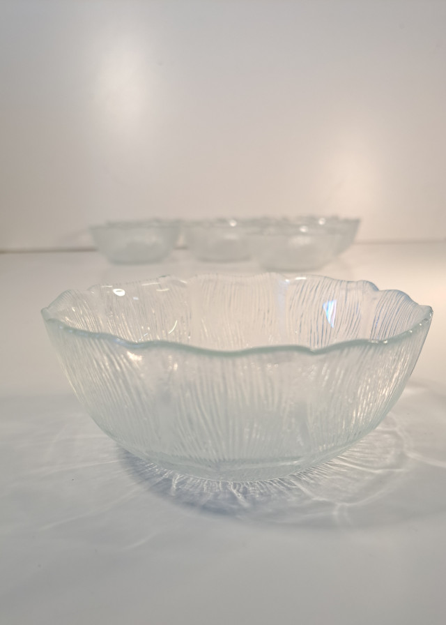 Vintage Arcoroc Fleur jälkiruokakulhot 8kpl