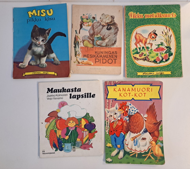 Vanhat lasten lehdet ja kokkikirja