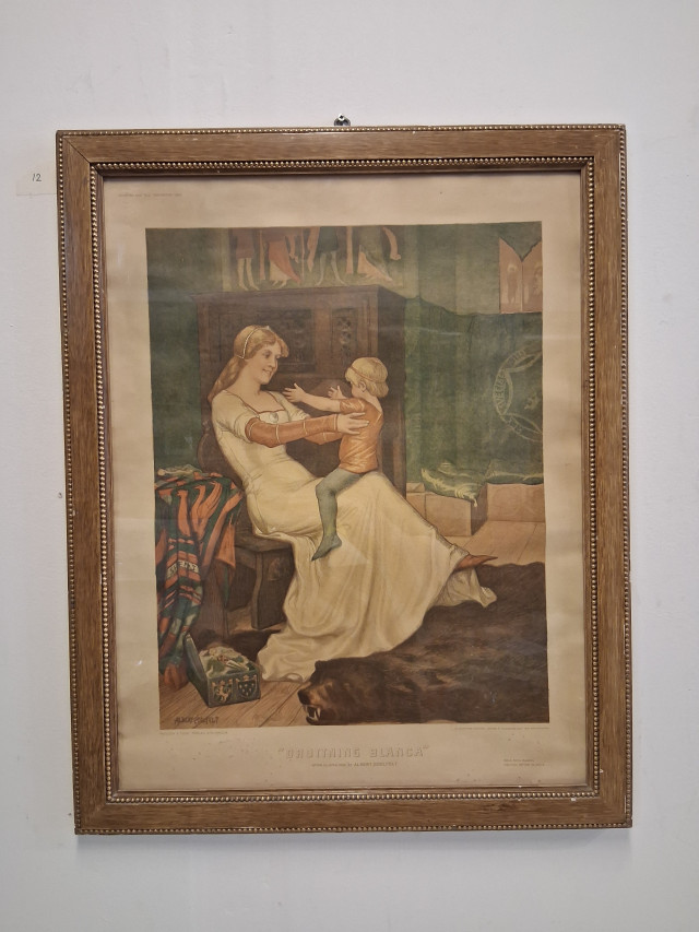 Tilgmann painotyö 1902 , Kuningatar Blanca,Albert Edelfeldt