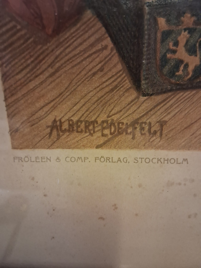 Tilgmann painotyö 1902 , Kuningatar Blanca,Albert Edelfeldt