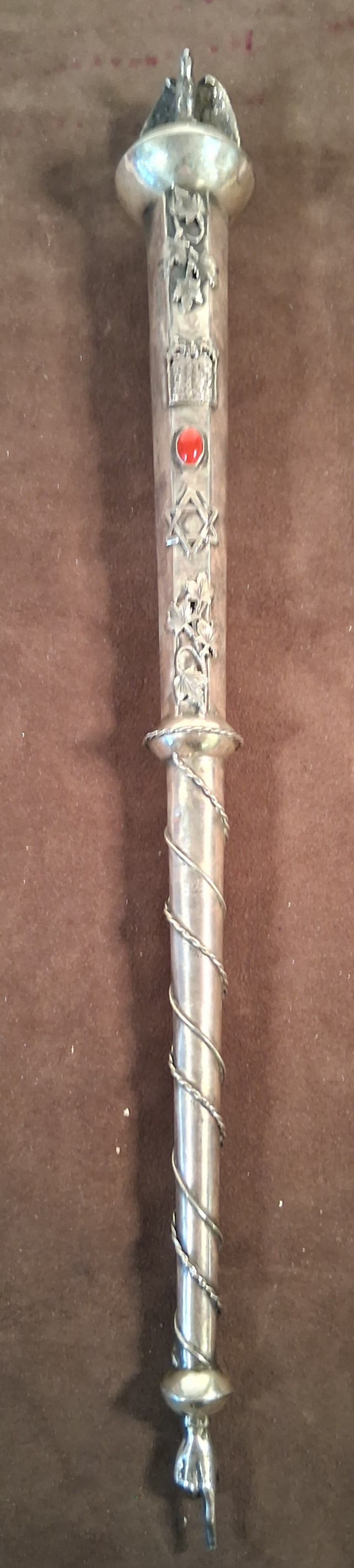 Torah Pointer,silver, year 1857 , longe 40cm 715,7 inches
