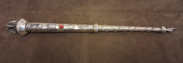 Torah Pointer,silver, year 1857 , longe 40cm 715,7 inches