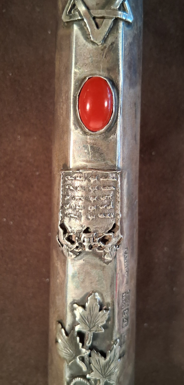 Torah Pointer,silver, year 1857 , longe 40cm 715,7 inches