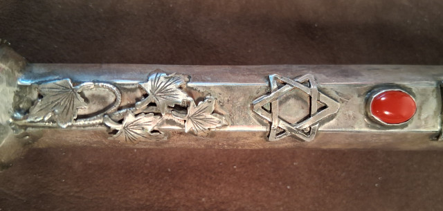 Torah Pointer,silver, year 1857 , longe 40cm 715,7 inches