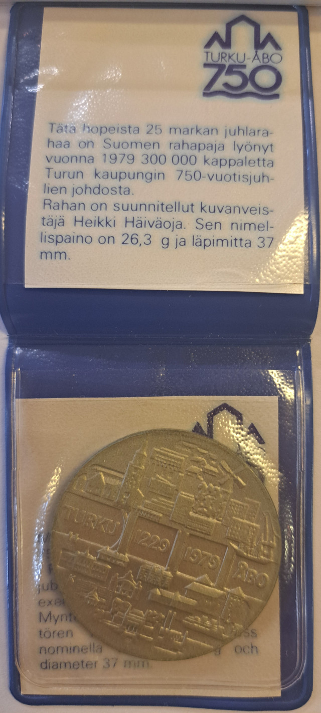 Hopeiset juhlarahat 6kpl