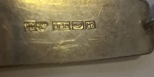 Hopeinen rannekoru 813