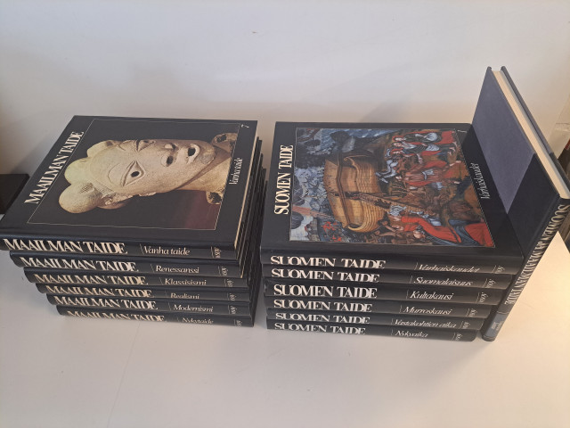 Kattava taidekirjasarja Maailman taide ja Suomen taide