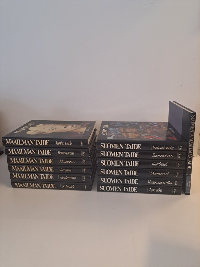 Kattava taidekirjasarja Maailman taide ja Suomen taide