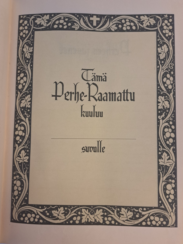 Iso perheraamattu vuodelta 1948