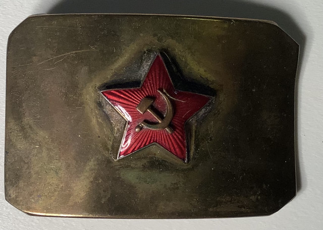 Neuvostoliiton puna-armeijan vyönsolki toisen maailmansodan ajoilta, messinkiä