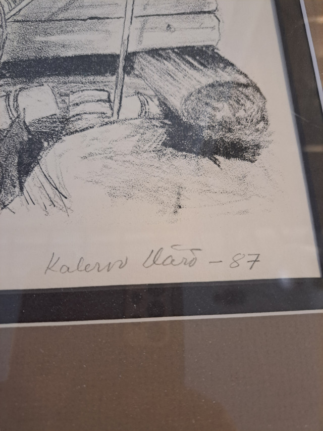 Grafiikkateos T.p.la 5/10  signeerattu