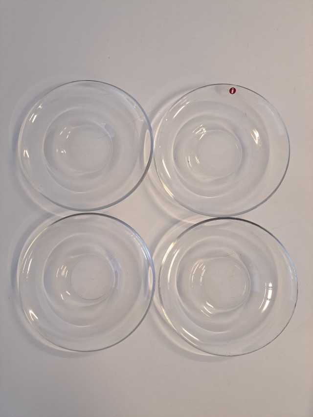 Iittala Paula lasiset aluslautaset 4kpl