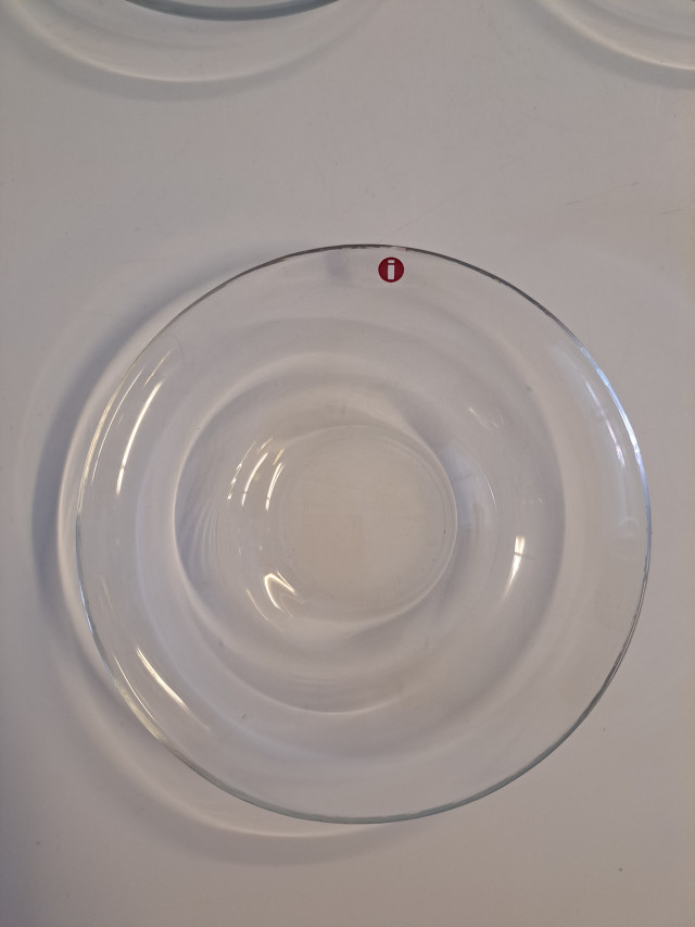 Iittala Paula lasiset aluslautaset 4kpl