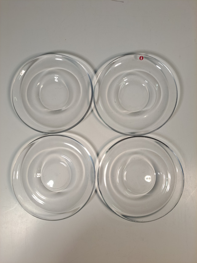 Iittala Paula lasiset aluslautaset 4kpl