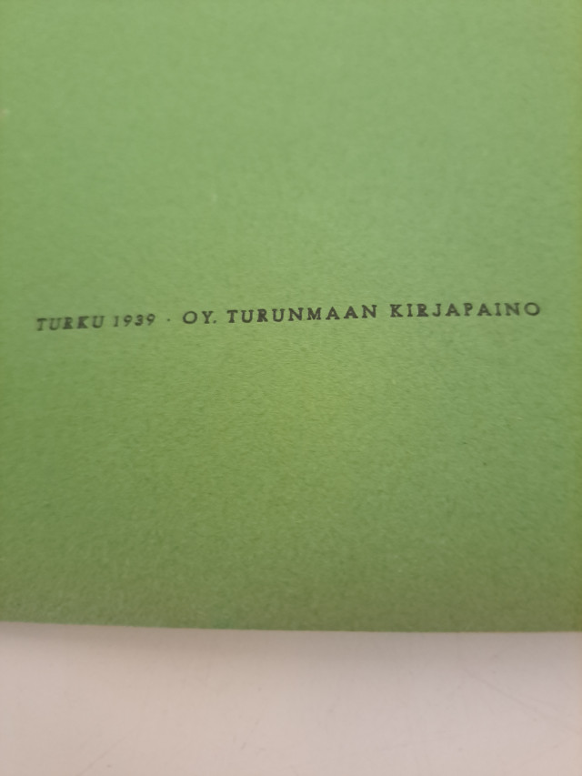 Wanha lehti vuodelta 1939