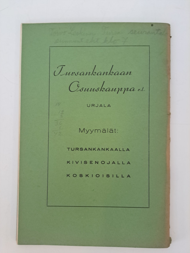Wanha lehti vuodelta 1939