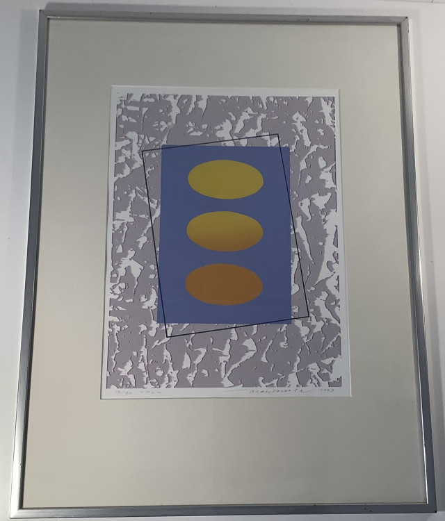 Matti Koskela serigrafia ”kolmoset” 1993