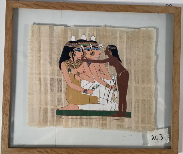 Egyptiläinen papyrusmaalaus